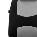 ▶ Fundas de Asiento de Coche de Tres Filas para 7 pasajeros, Ajuste Universal para Coches, Camiones y SUV (Gris) FB050217