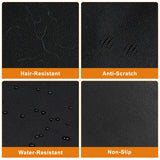 ▶ Protector de cajuela de auto, antideslizante, impermeable, para asiento trasero de perro, duradera, lavable, universal, para auto, camión, SUV (negro)