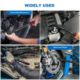 ▶ Llave de torque o dinamométrica  De 1/2 Pulgada - 10-170 Ft.Lb/13,6-230,5 Nm, Llave Dinamométrica De 72 Dientes Ajustable De Doble Dirección Con Hebilla Para Mantenimiento De Bicicletas, Motocicletas Y Aut