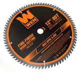 WEN BL1232-2 juego de hojas de sierra profesional de carpintería profesional con punta de carburo de 32 dientes y 80 dientes de 12 pulgadas, 2 unidades