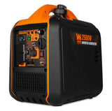 WEN 56250i - Generador inversor de 2500 vatios, silencioso, portátil y ligero con apagado de combustible