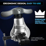 ▶ Herramientas profesionales de abocinamiento – Juego de herramientas de abocinamiento HVAC de alta resistencia con herramienta de abocinamiento de cobre para tubos de 1/4-3/4 pulgadas