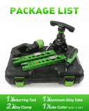 ▶ Herramientas de abocinamiento de 1/4 pulgadas - 3/4 pulgadas, herramienta de abocinada HVAC 45° tipo excéntrico con cortador de tubos para tubo de cobre (kit 5 en 1)