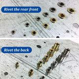 weideer - Tuercas de remache M8, 304 tuercas de remache de acero inoxidable con cabeza plana