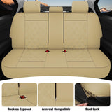 ▶ Juego Completo de Fundas de Asiento de Coche de Piel sintética, Impermeables, con Fundas de Asiento de Banco Dividido, Fundas universales para automóviles para sedanes, SUV, camionetas