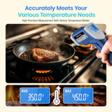 Etekcity - Termómetro infrarrojo 774, pistola de temperatura de calor para cocinar, herramienta de superficie IR láser para pizza, parrilla, parrilla, HVAC, motor, accesorios, -124°F a 1000°F, azul