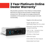 ▶ Boss Audio Systems Receptor de Radio de Estado sólido Am/FM con Bluetooth y MP3