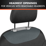▶Juego completo de fundas de asiento de coche gris carbón, fundas de asiento delantero de dos tonos para automóviles con funda de asiento trasero dividida, cubiertas interiores de automóviles para camiones, SUV, furgonetas y automóviles