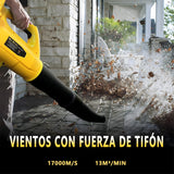 Soplador de Tierra - 18 Voltios Iones de Litio Batería Soplador de Hojas Inalámbrico con Batería y Cargador, Sopladores de Hojas a Batería para el Cuidado del Césped con 2 Cargadores