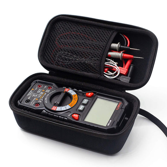 Multimeter case Hard Travel Case Replacement with Mesh Pocket for Digital Multimeter TRMS 6000 Counts Volt Meter Auto Ranging.