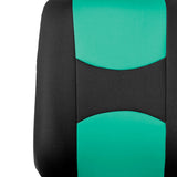 ▶ Juego completo de funda de asiento de tela plana (con 4 reposacabezas desmontables y banco sólido)