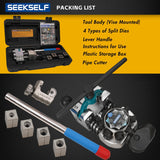 ▶ Herramientas de abocinamiento de línea de freno de 45 grados para abocinadas individuales, dobles y burbujas, con cortador de tubos