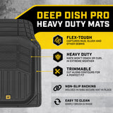 ▶ CATERPILLAR Tapetes Alfombrillas de Goma para el Piso de camión, para Coche, camión, SUV, Furgoneta, Todo Tipo de Clima, protección Total, revestimientos duraderos, Resistentes sin Olor