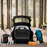 ▶ Protector de cajuela de auto, antideslizante, impermeable, para asiento trasero de perro, duradera, lavable, universal, para auto, camión, SUV (negro)