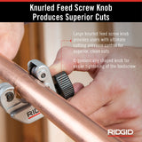 Cortador de tubos de 1/4 pulgadas a 1-1/8 pulgadas, plateado Ridgid - CC247 RIDGID 40617 Modelo 101