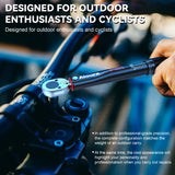 Aiourx Llave Dinamométrica 1/4" 2.26-22.6 N.m / 20-200 in.-lb., Llave Dinamométrica Set para Bicicleta, Moto, Coche, 11 piezas Negro