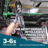 ▶ Herramientas de prensa profesional estándar actualizado con mordazas de prensa Pro opcionales para cobre Viega (mordazas de 1/2 pulgadas, 3/4 pulgadas, 1 1/4 pulgadas, 1 1/2