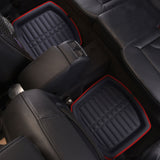 ▶ Tapetes de Cuero sintético para Coche, Resistentes, Rojo/Negro