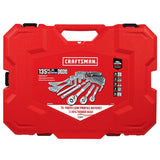 ▶ CRAFTSMAN Juego de herramientas mecánicas de 1/4 y 3/8 pulgadas, 135 piezas (CMMT12124)