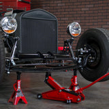 Gato hidráulico para Piso con 2 Soportes de Gato, Capacidad de 1,816 kg (T82001)
