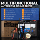 Probador de sonda de circuito de potencia para automóvil, herramienta de búsqueda de disyuntores, buscador eléctrico de cortocircuitos abierto de 12/24 V, trazador de cables