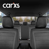 ▶ Juego completo de fundas de asiento de coche CarXs FreshMesh con detalles en color carbón: fundas de malla para asientos delanteros con protector de asiento trasero dividido, fundas interiores para automóviles, furgonetas y SUV
