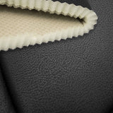 ▶ Juego de Cojines de Asiento de Piel sintética, Fundas de Asiento de Coche para Asiento de Respaldo bajo, Ajuste Universal, Compatible con airbag para SUV, sedán, Color Negro sólido
