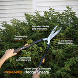 Tijeras de podar eléctricas, Mango Extensible de 25 a 33 Pulgadas, Tijeras de Corte de Plantas, Herramientas de jardín y jardín, Naranja/Negro