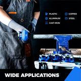 ▶ Roscador de tubo de carraca NPT de 1/4 pulgadas - 1-1/4 pulgadas, enhebrador manual de tubería de carraca portátil, juego de herramientas de enhebrado de tubo portátil con 6