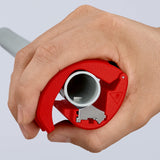Cortador para tubos de plástico y manguitos de sellado 72 mm 90 22 10 BK Knipex BiX®