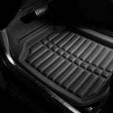 ▶ Tapetes de Cuero sintético para Coche, Resistentes, Rojo/Negro