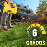 Soplador de Tierra - 18 Voltios Iones de Litio Batería Soplador de Hojas Inalámbrico con Batería y Cargador, Sopladores de Hojas a Batería para el Cuidado del Césped con 2 Cargadores