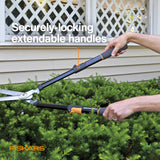 Tijeras de podar eléctricas, Mango Extensible de 25 a 33 Pulgadas, Tijeras de Corte de Plantas, Herramientas de jardín y jardín, Naranja/Negro
