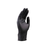 ▶ Guantes de Nitrilo Chicos Medianos - Guantes Nitrilo Desechables Negros 4x4 Profesional - Guantes Vinilo - Guantes Uso Profesional Barbero Peluquero Estilista - 100 Piezas (Mediano)