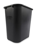 Rubbermaid Commercial Products (FG295600BLA) - Contenedor de basura de 28 cuartos de galón, para hogar, oficina, debajo del computadora, negro