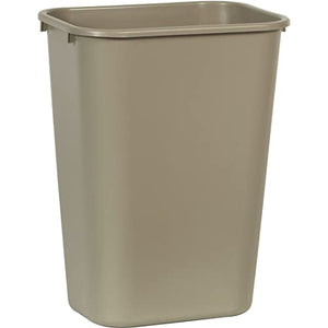 Rubbermaid Commercial Products (FG295700BEIG) - Contenedor de basura de 41 cuartos de galón, para hogar, oficina, debajo del computadora, beige