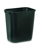 Rubbermaid Commercial Products (FG295600BLA) - Contenedor de basura de 28 cuartos de galón, para hogar, oficina, debajo del computadora, negro