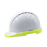 ▶ Casco de Seguridad Industrial, Casco Anticolisión Transpirable ABS, Casco de Protección Industrial para Obra con Tiras Reflectantes, para Alimentación/Construcción/Túnel