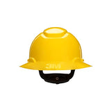 ▶ 3M Sombrero duro de ala completa H-802V-UV, suspensión amarilla de trinquete de 4 puntos, ventilado, con Uvicator