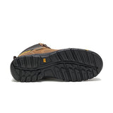 Cat Footwear Botas de trabajo impermeables con puntera suave para hombre, Marrón real, 9.5 US