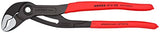 ▶ KNIPEX Cobra Tenaza para Bombas de Agua Hightech Recubiertos de Plástico Antideslizante, 300 mm, color gris