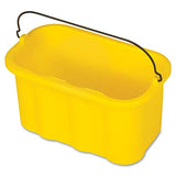 ▶ RUBBERMAID  Productos comerciales, organizador de suministros de limpieza desinfectante de 10 cuartos de galón, accesorios de carrito de limpieza, amarillo