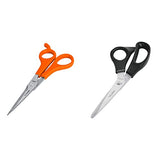 Tijeras para estilista en acero inoxidable, 6" + Pretul TINOX-8C, Tijera para casa y oficina en acero inoxidable, 8" Truper TIPE-6,
