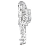 ▶ Greatideal Traje de protección contra Incendios | Ropa de protección contra Incendios de Papel de Aluminio | Traje aluminizado Resistente al Calor de 500 Grados La Ropa ignífuga Incluye 1 Sombrero