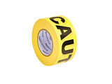 AmazonCommercial Cinta de advertencia (caution), 8 cm x 300 m, amarillo, 4 por paquete