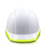 ▶ Casco de Seguridad Industrial, Casco Anticolisión Transpirable ABS, Casco de Protección Industrial para Obra con Tiras Reflectantes, para Alimentación/Construcción/Túnel
