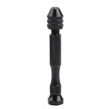 Juego de taladro de mano con tornillo de tornillo con 25 puntas torcidas, mini herramientas giratorias micro ideales para modelos y pasatiempo (negro)