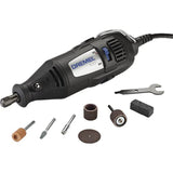 ▶ DREMEL - Kit de herramientas rotativas de una sola velocidad con 7 accesorios