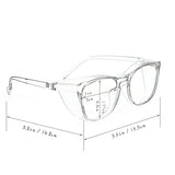 ▶ HATOYUME Gafas de seguridad antivaho, antipolvo/rayos azules, gafas protectoras TR para hombres y mujeres