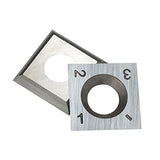 Herramientas Carpintería  Cortadores De Carburo De Tungsteno Cuadrado (14 X14x2mm 30°) Para Herramientas De Torneado De Madera Juego De Insertos De Carburo De Tungsteno De 10 Piezas Para Cabezales De Cortador En Espiral